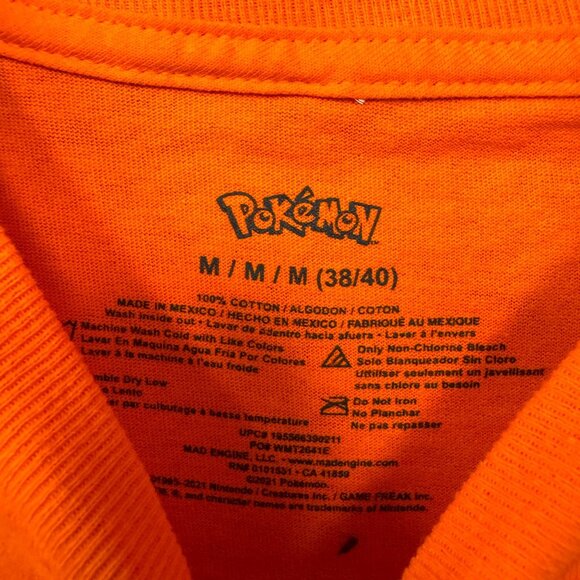 Charmander Big Face Anime Character Nintendo Pokemon Tee M - Picture 4 of 4